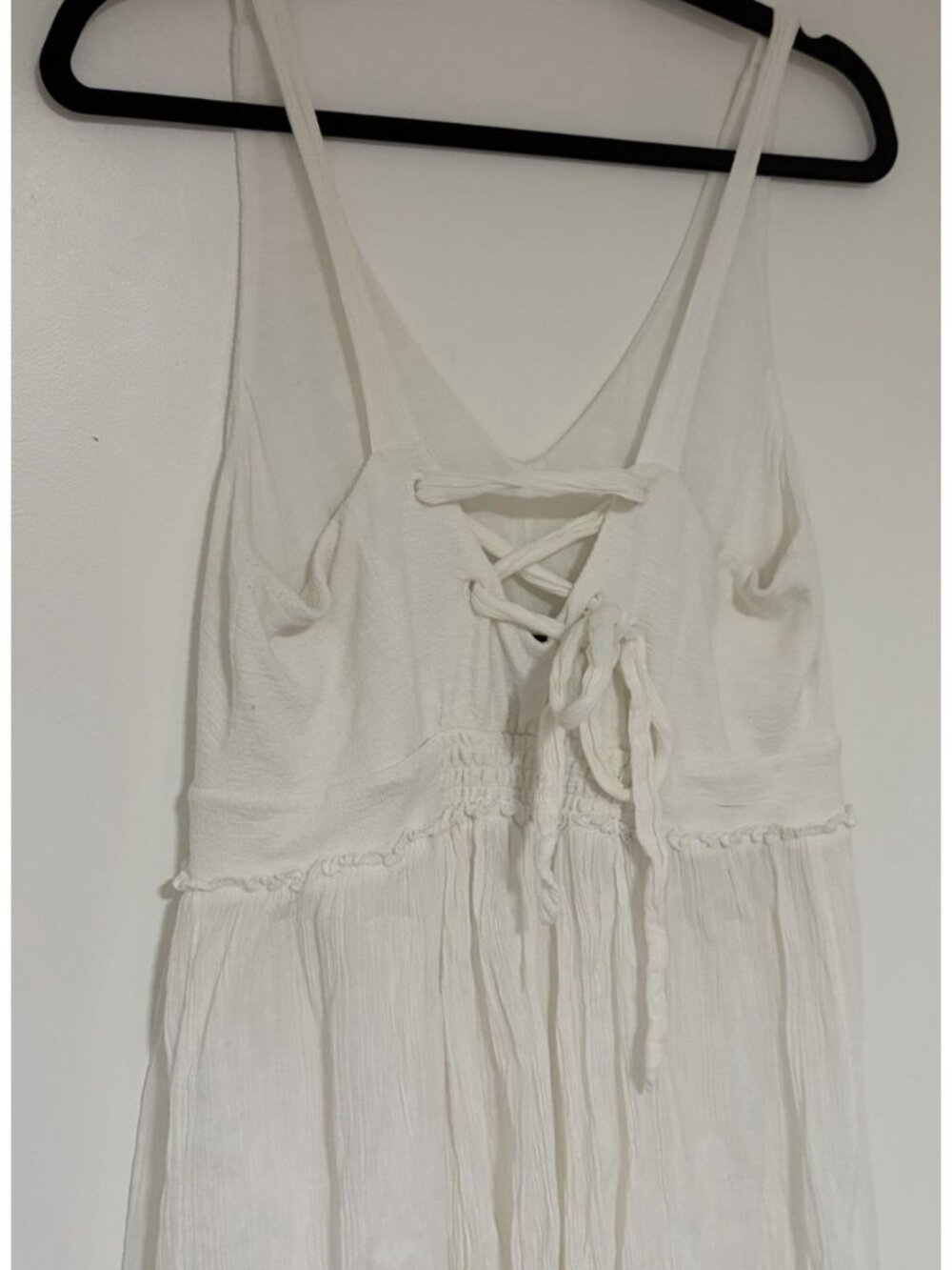 Anthropologie Saturday Sunday White Elina Women’s Maxi Cotton Gauze Dress Sz Med - Picture 6 of 11
